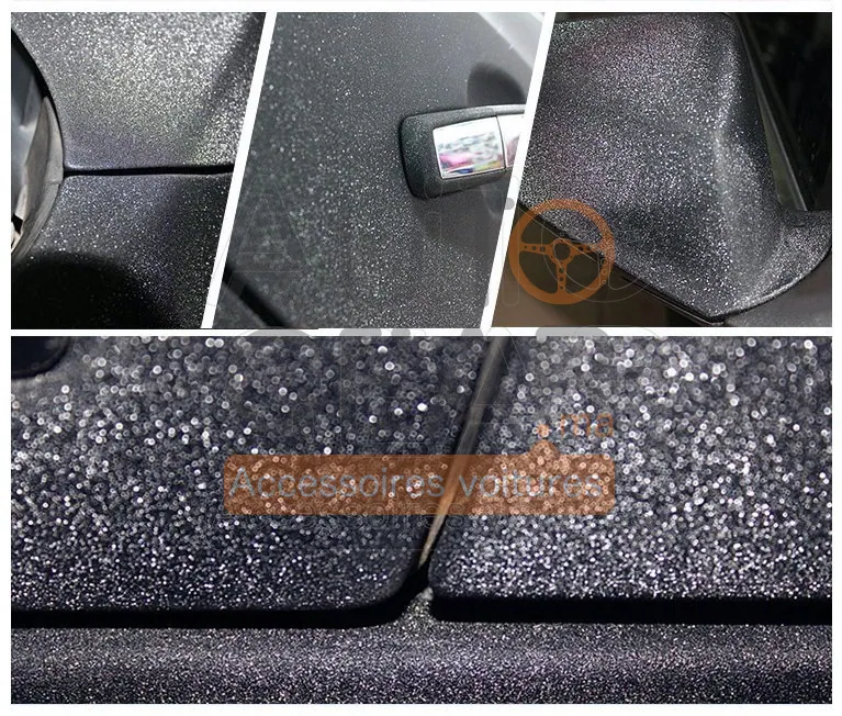 Autocollants PVC Carbone Diamond Voiture vue 2