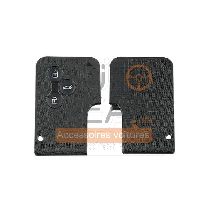 Carte 3 Boutons Renault Megane à Programmer Vide vue 4