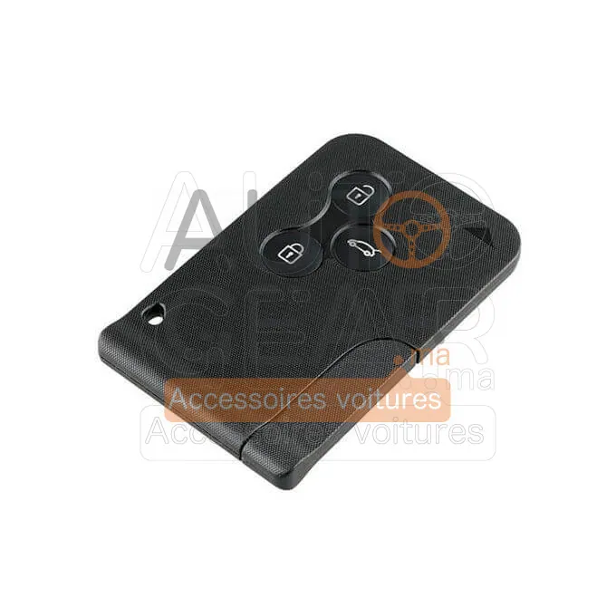 Carte 3 Boutons Renault Megane à Programmer Vide vue 3
