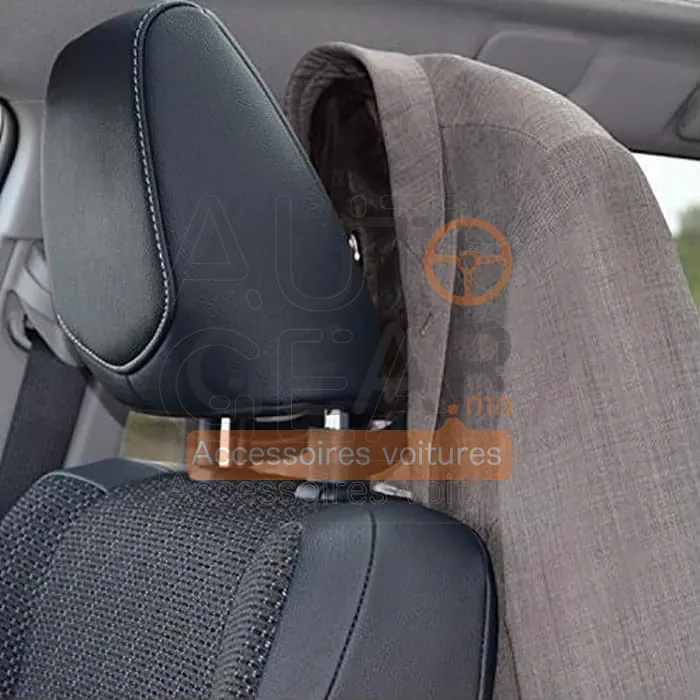Cintres Porte-Manteau en Acier pour Appuie-Tête de Voiture vue 2