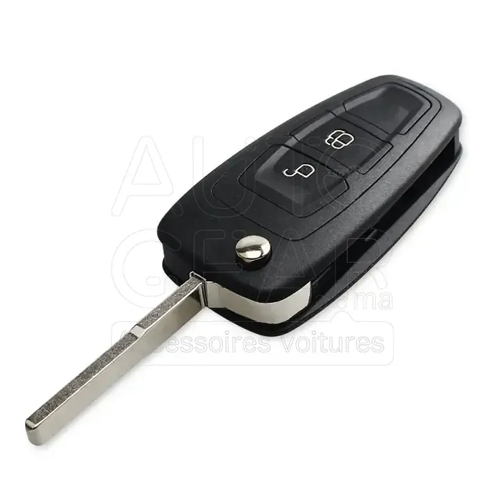 Clé Télécommande 2 Boutons avec Puce Ford Focus Mk3 / Fiesta Mk7 vue 2
