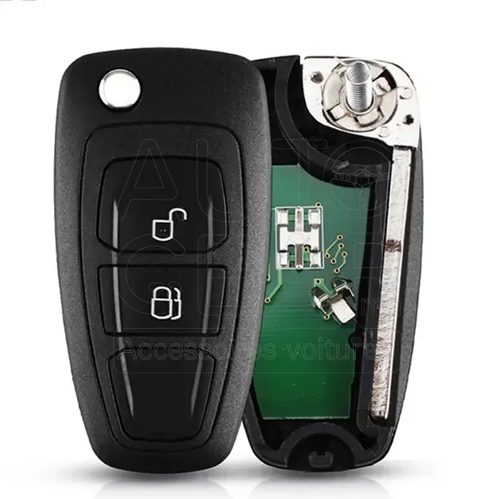 Clé Télécommande 2 Boutons avec Puce Ford Focus Mk3 / Fiesta Mk7