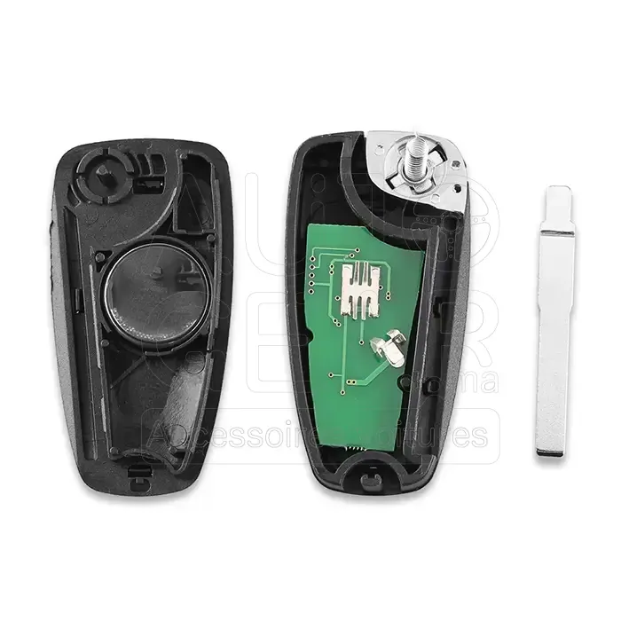 Clé Télécommande 2 Boutons avec Puce Ford Focus Mk3 / Fiesta Mk7 vue 4
