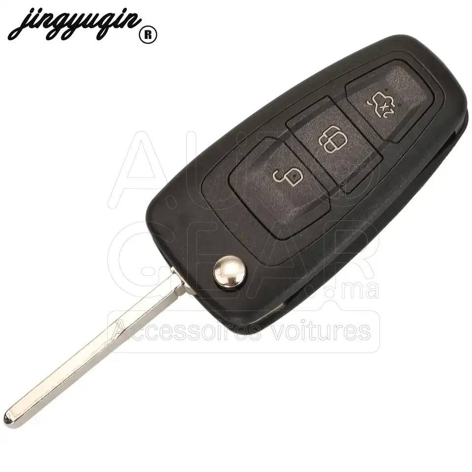 Clé Télécommande 3 Boutons avec Puce Ford Focus Mk3, Fiesta Mk7 vue 3