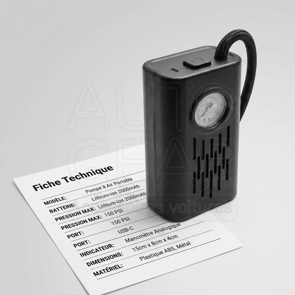 Compresseur d'Air Portable avec Manomètre vue 4