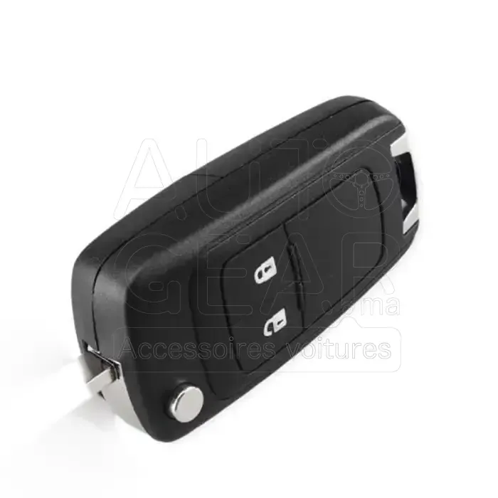 Coque de Clé 2 Boutons Sans Lame Opel Astra J, Insignia A, Mokka vue 3