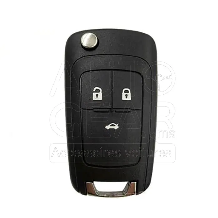 Coque de Clé 3 Boutons sans Lame Opel Astra J, Insignia, Mokka