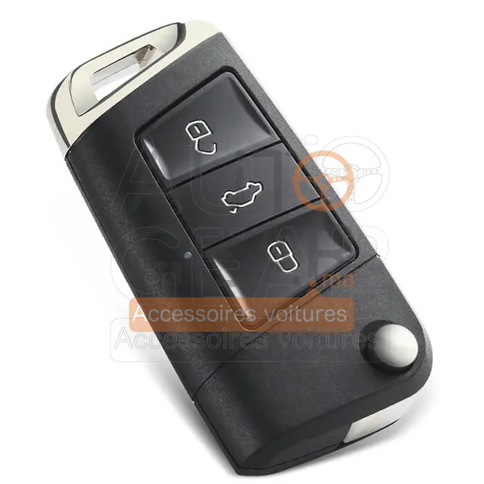 Coque de Clé Volkswagen 3 Boutons Sans Lame vue 4