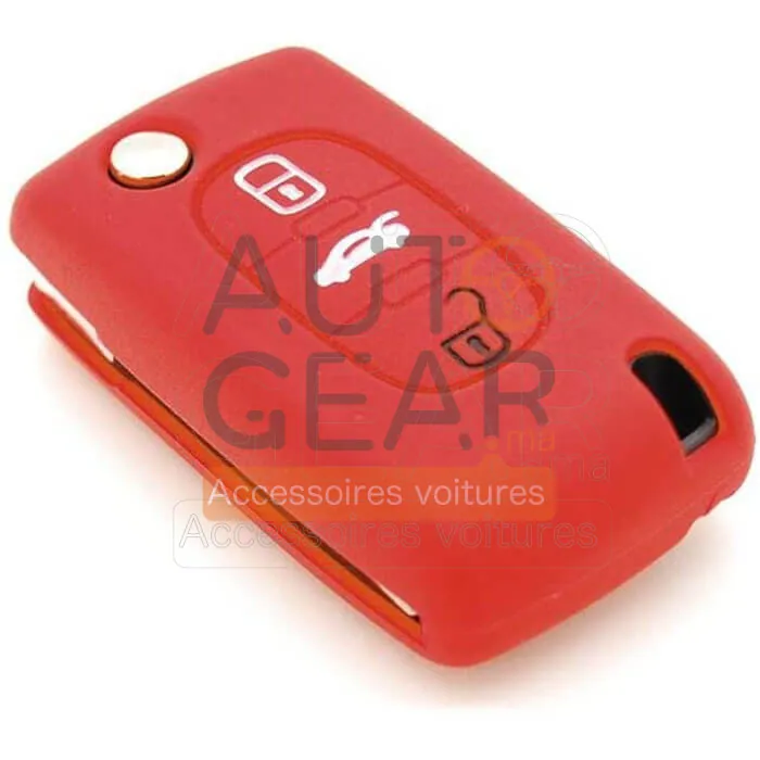 Coque Couvre-clé Silicone Citroën Peugeot 3 Boutons