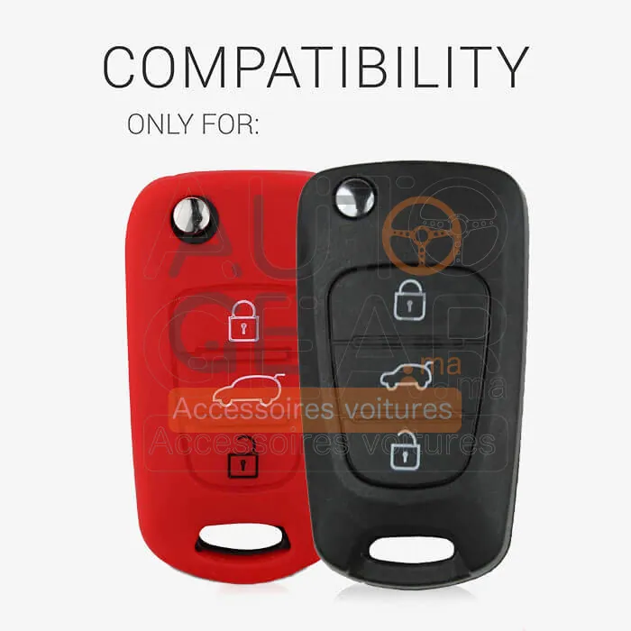 Coque Couvre-clé Silicone Hyundai Logo 3 Boutons vue 2
