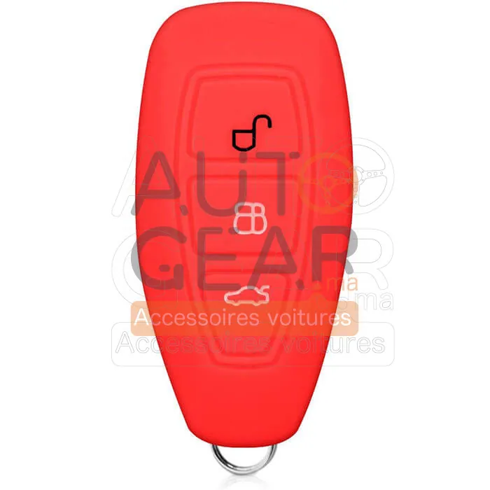 Coque Couvre-clé Silicone Ford Keyless Go 3 Boutons vue 3