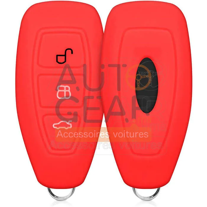 Coque Couvre-clé Silicone Ford Keyless Go 3 Boutons vue 4
