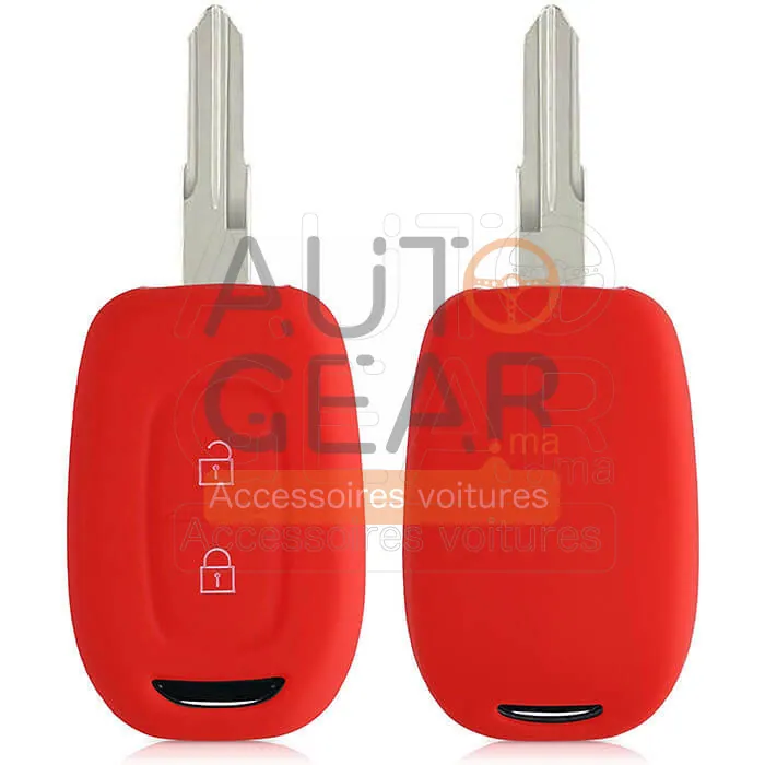 Coque Couvre-clé Silicone Renault Dacia 2 Boutons (2016) vue 3