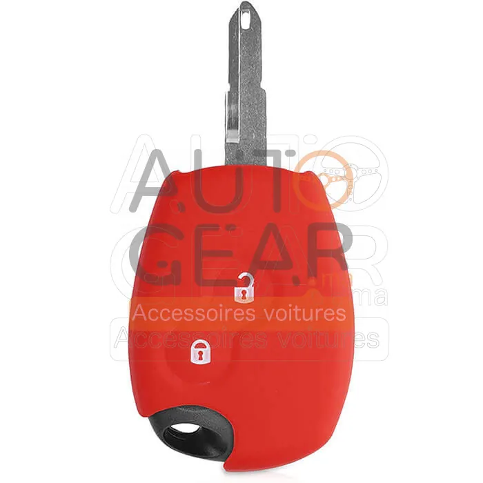 Coque Couvre-clé Silicone Renault Dacia 2 Boutons vue 3