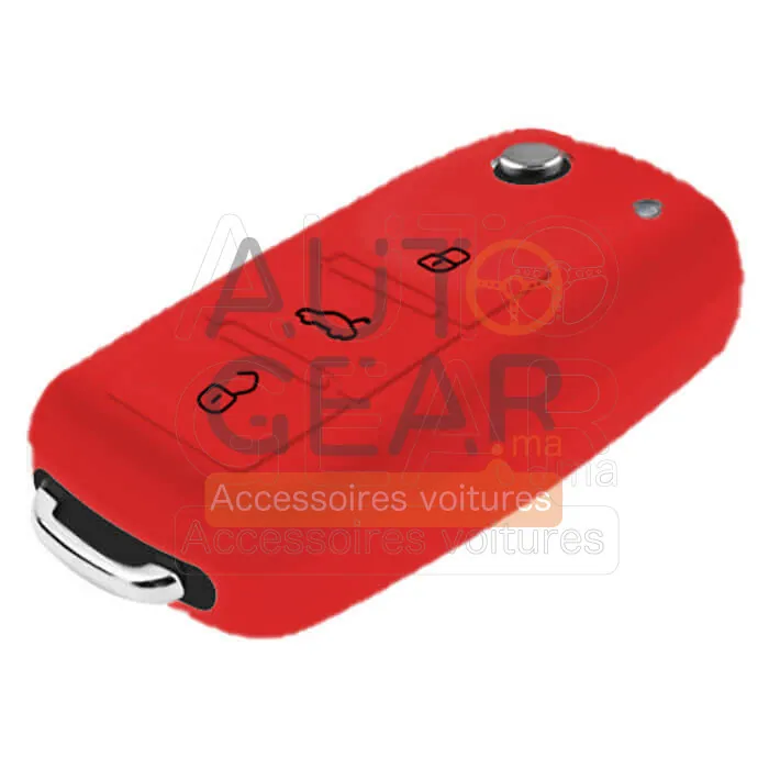 Coque Couvre-clé Silicone Volkswagen 3 Boutons vue 3