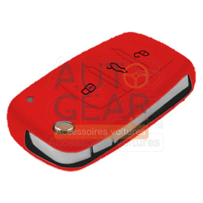 Coque Couvre-clé Silicone Volkswagen 3 Boutons vue 4