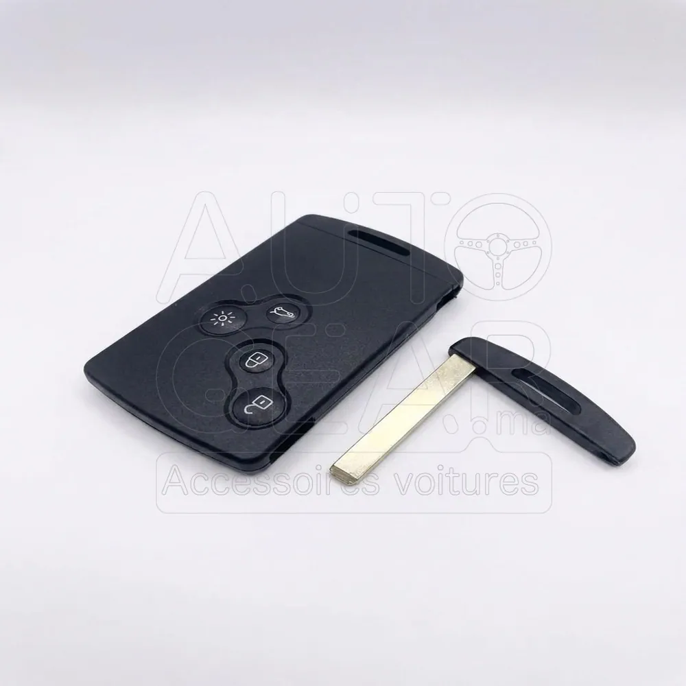 Coque de Clé de Voiture Renault 4 Boutons avec Lame