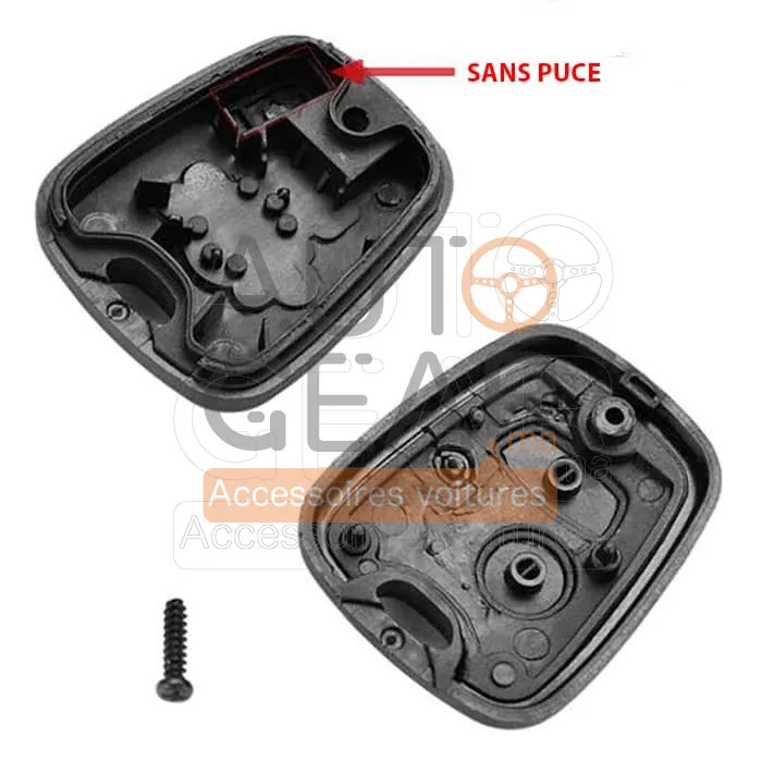 Coque de Clé Peugeot 106 206 306 406 2 Boutons vue 3