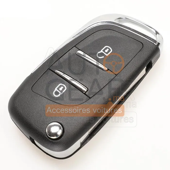 Coque de Clé Pliable pour Peugeot et Citroën vue 2
