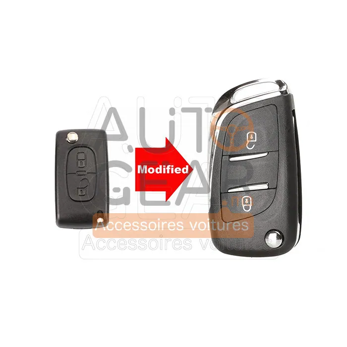 Coque de Clé Pliable pour Peugeot et Citroën