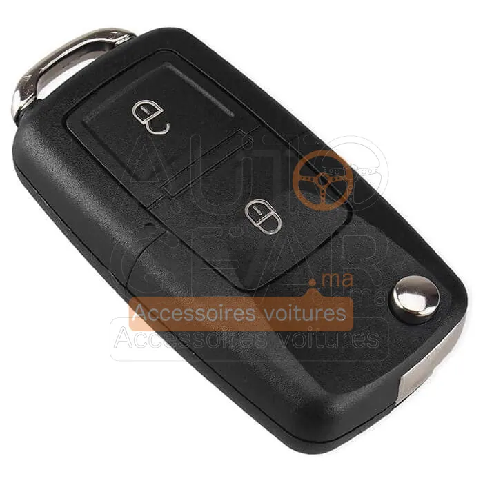 Coque de Clé Volkswagen 2 Boutons Sans Lame