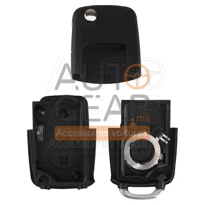 Coque de Clé Volkswagen 2 Boutons Sans Lame vue 4