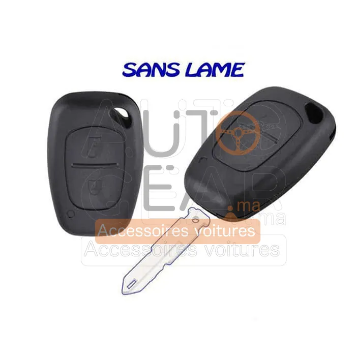 Coque de Clé Renault Trafic Kangoo Opel Master 2 Boutons