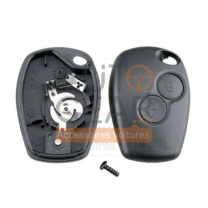 Coque de Clé Renault Dacia Opel 2 Boutons Sans Lame vue 3