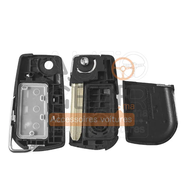 Coque de Clé Pliable Toyota Corolla Camry 2 Boutons vue 3