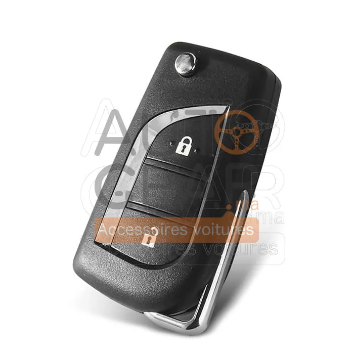 Coque de Clé Pliable Toyota Corolla Camry 2 Boutons