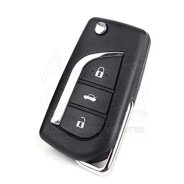 Coque de Clé Pliable 3 Boutons Toyota Corolla, Camry, Highlander