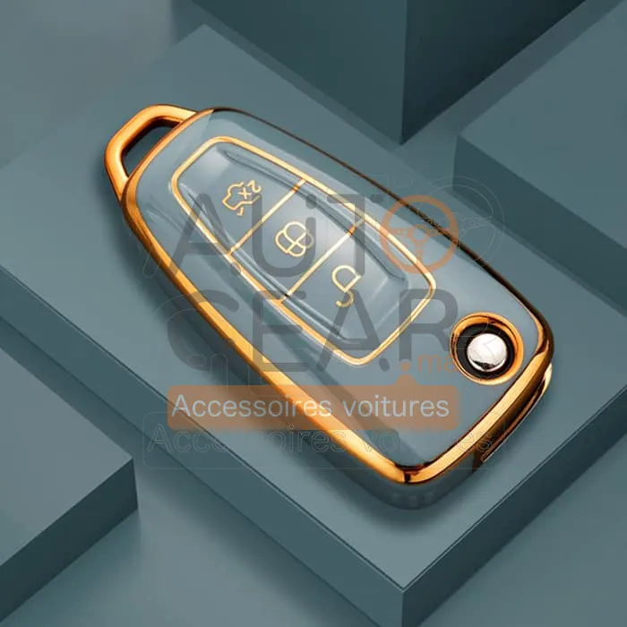 Coque de Protection Clé TPU pour Ford vue 4