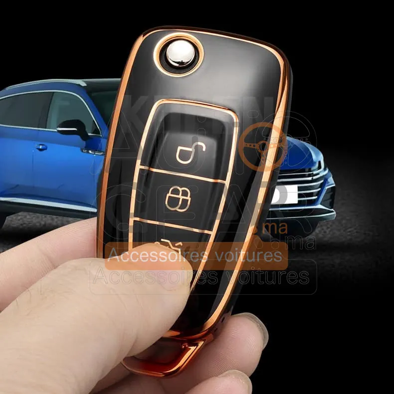 Coque de Protection Clé TPU pour Ford vue 2
