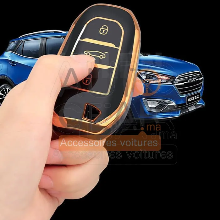 Coque de Protection Clé TPU pour Peugeot, Citroën, DS vue 2