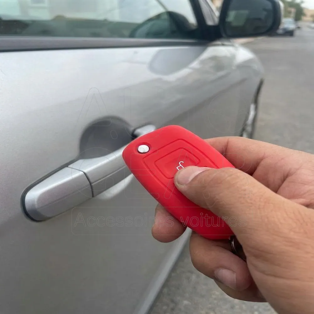 Couvre-Clé Silicone Ford Focus 3 Rouge vue 2