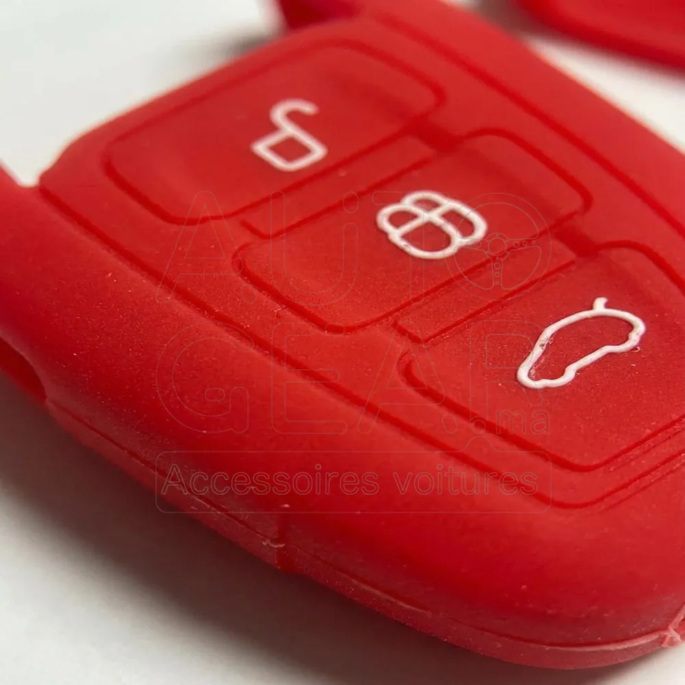 Couvre-Clé Silicone Ford Focus 3 Rouge vue 3