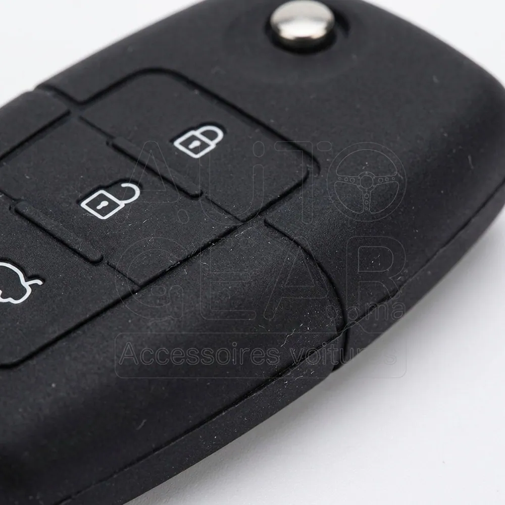 Couvre-Clé Silicone Noir pour Ford Focus 2 Fiesta 3 vue 3