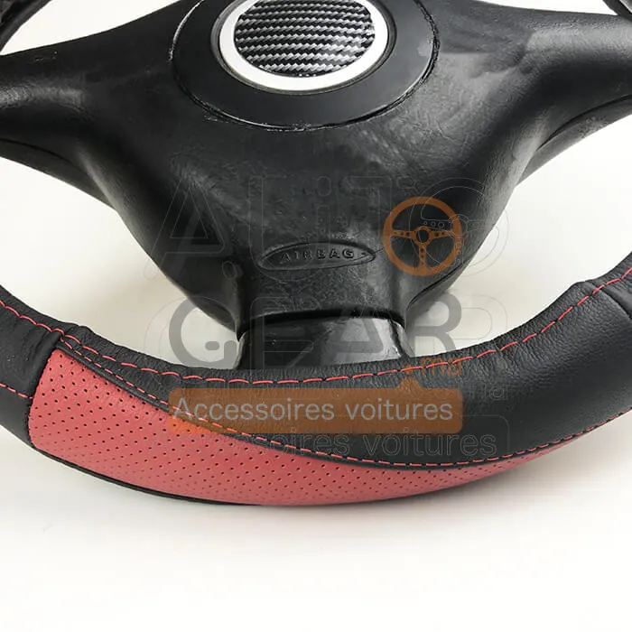 Couvre-Volant Universel Rouge en Cuir vue 2
