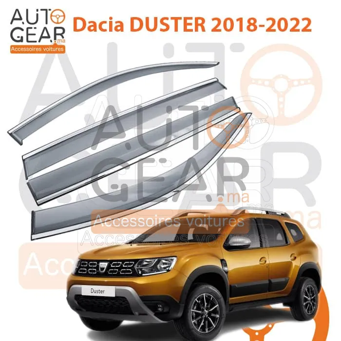 Déflecteur d'Air Noir et Chromé Dacia Duster (2018+)