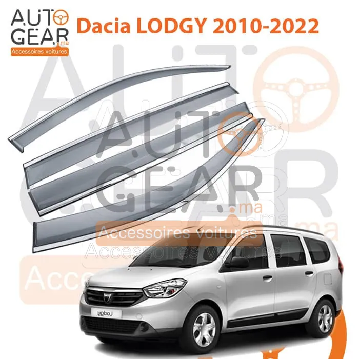 Déflecteur d'Air Noir et Chromé Dacia Lodgy (2013+)