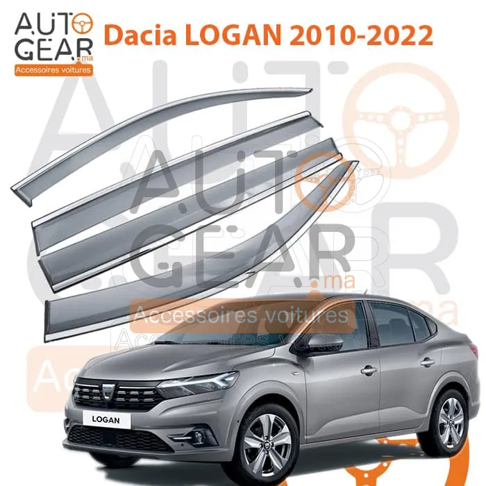 Déflecteur d'Air Noir et Chromé Dacia Logan (2010+)