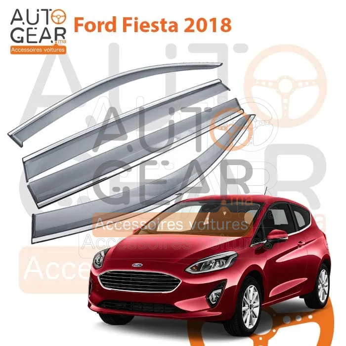 Déflecteur d'Air Noir et Chromé Ford Fiesta (2018+)
