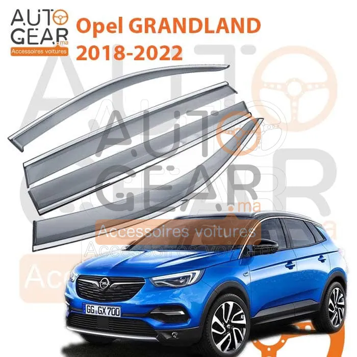 Déflecteur d'Air Noir et Chromé Opel Grandland (2018-2022)