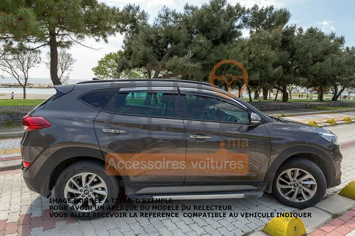Déflecteur d'Air Noir et Chromé Renault Clio 4 vue 4