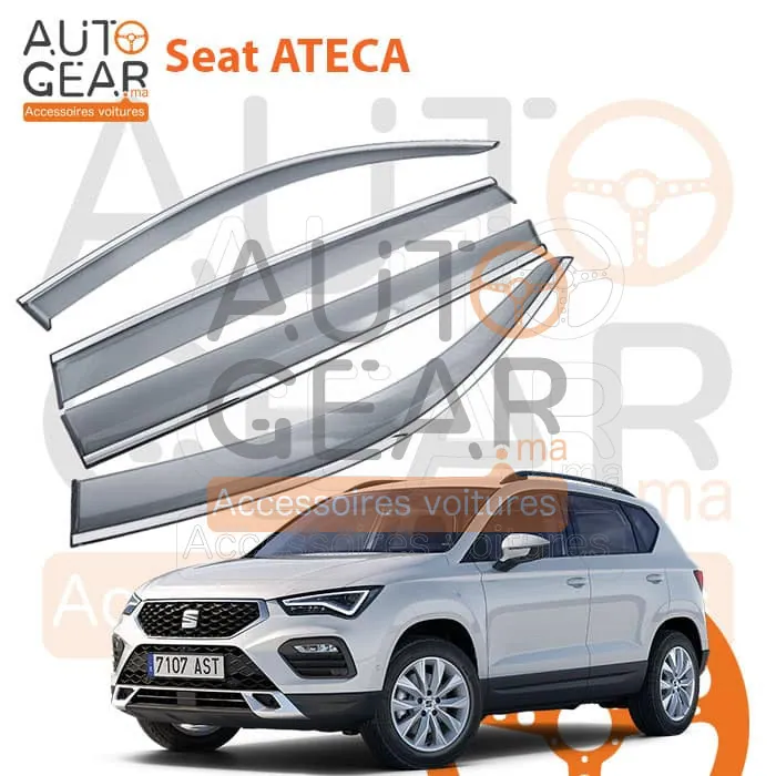 Déflecteur d'Air Noir et Chromé Seat Ateca