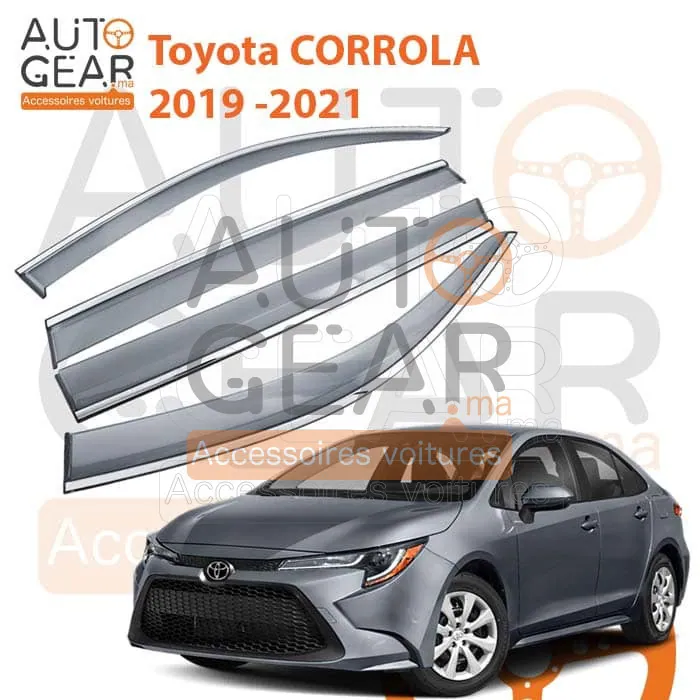 Déflecteur d'Air Noir et Chromé Toyota Corolla (2019+)