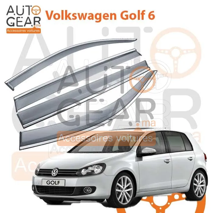 Déflecteur d'Air Noir et Chromé Volkswagen Golf 6 (2008-2014)