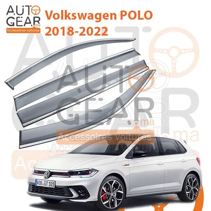 Déflecteur d'Air Noir et Chromé Volkswagen Polo (2018-2022)