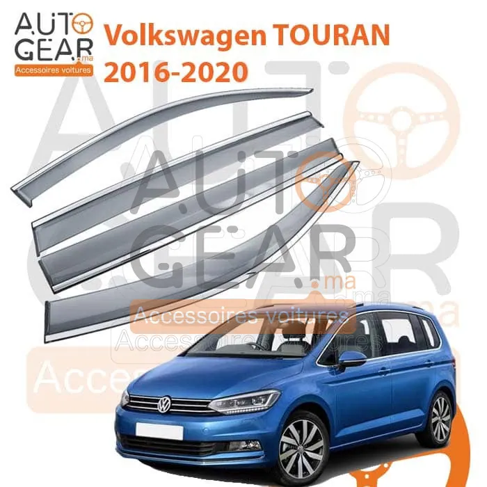 Déflecteur d'Air Noir et Chromé Volkswagen Touran (2016+)