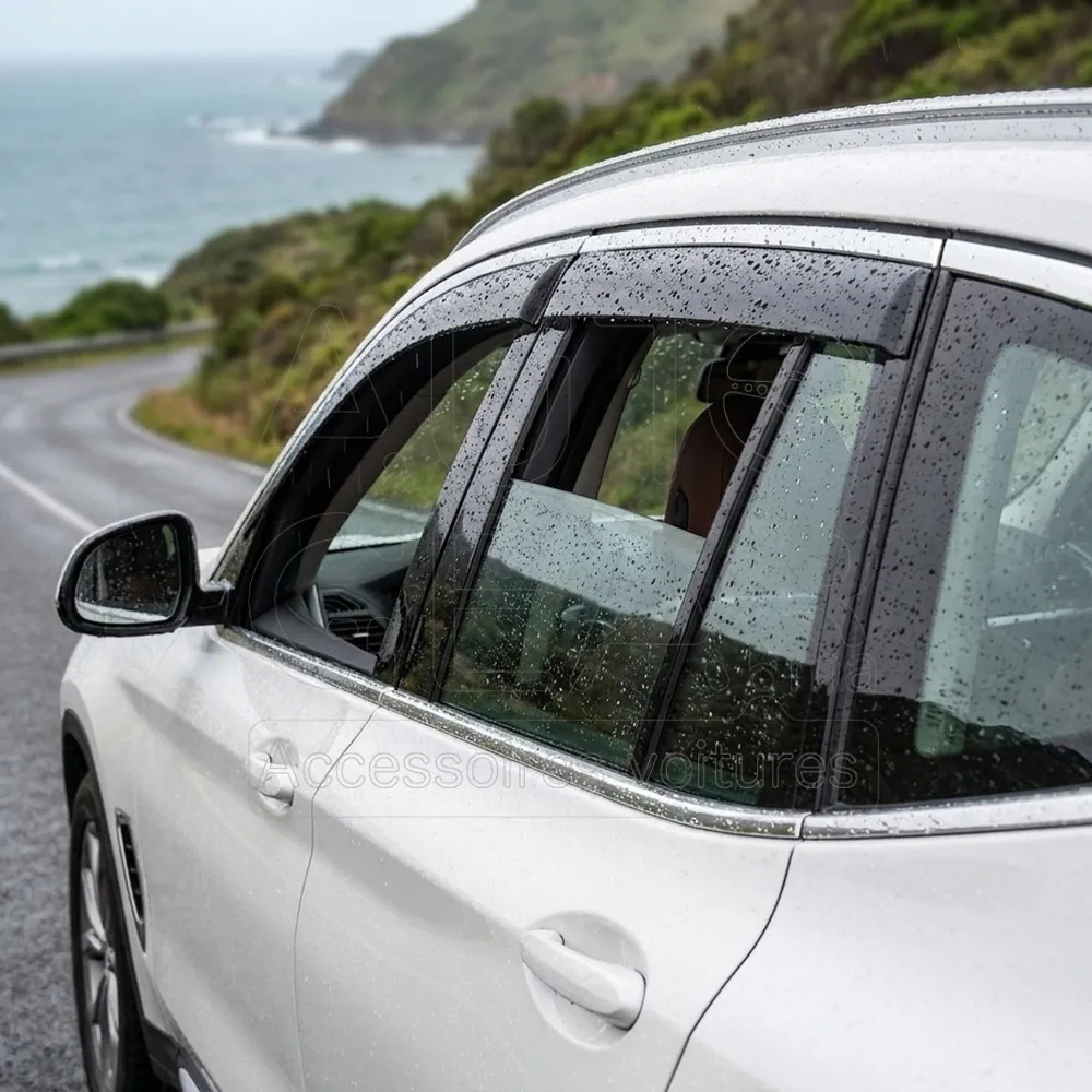 Déflecteur de Fenêtre Fumé Chromé pour BMW X3 G01 vue 2